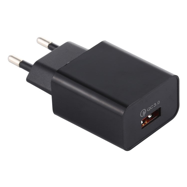 LZ-706 QC 3.0 Fast Charging USB Wall Charger Travel Power Adapter - Black