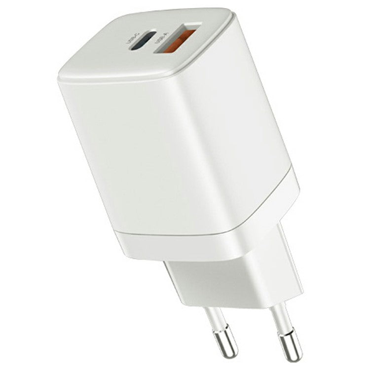 KZDOO PD 20W Wall Charger USB-C+USB-A Dual-Port Power Adapter Charger - EU Plug