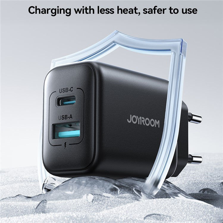 JOYROOM JR-TCF23 25W Charger USB-C+USB-A Dual Port Fast Charging Adapter, EU Plug