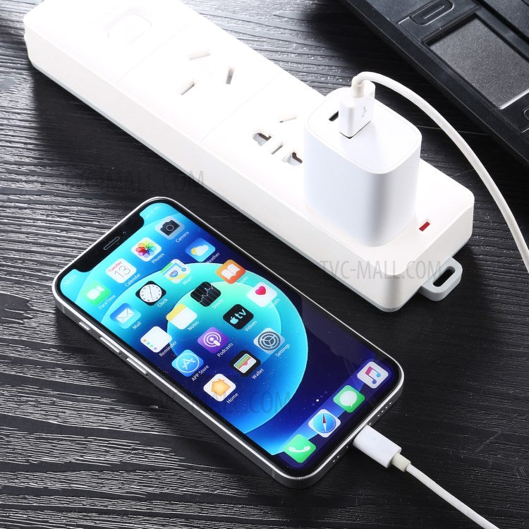 U085 20W USB+Type C Fast Charging Wall Charger Travel Power Adapter - US Plug