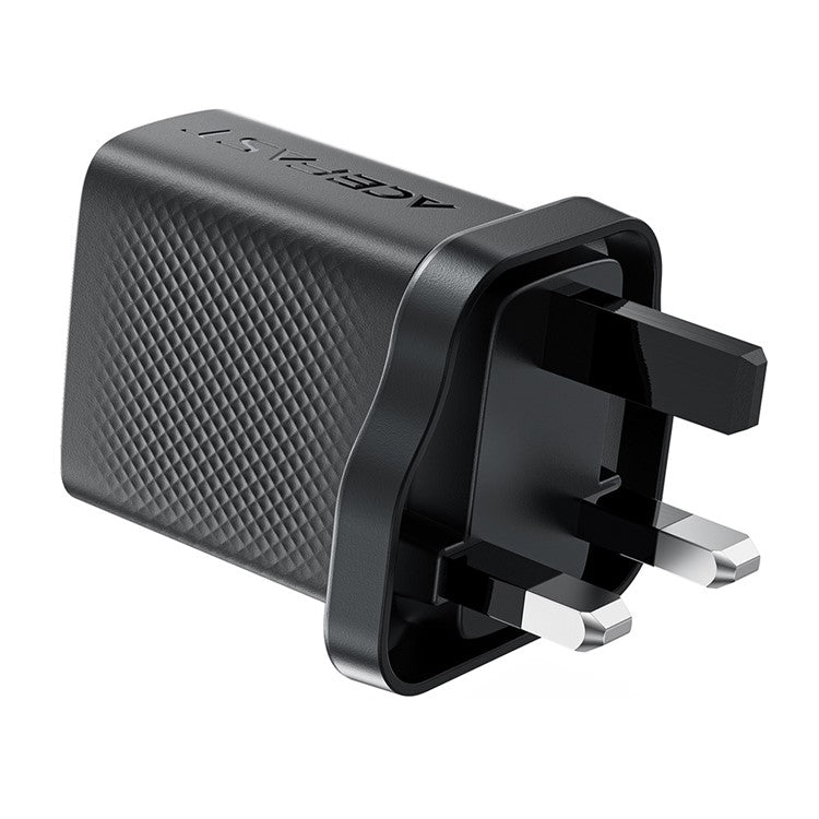 ACEFAST A99 PD 30W GaN Charger Fast Charging USB-C+USB-A Dual Port Charger, UK Plug