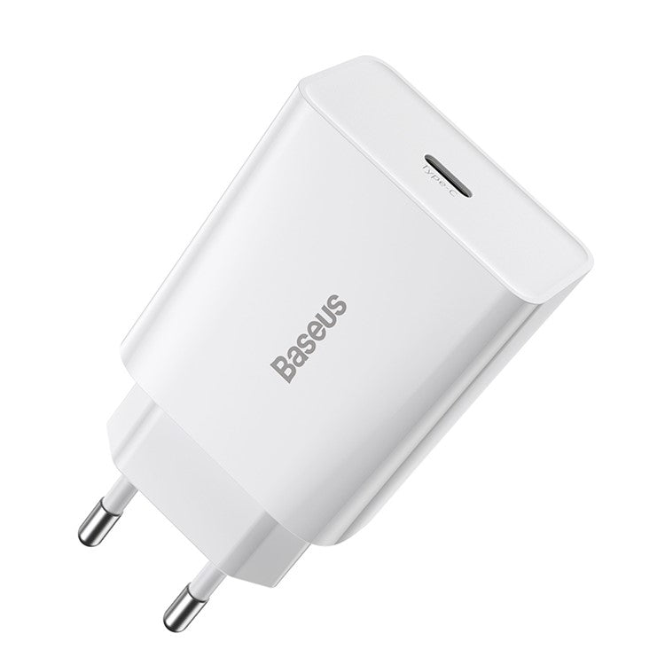 BASEUS Speed Mini Quick Charger 1C 20W EU Plug Charging Adapter - White