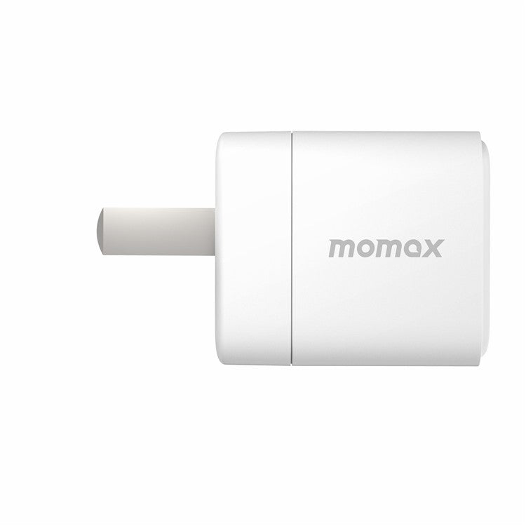 MOMAX UM26CN PD 30W USB-C Fast Charger Adapter Folding Portable Power Charging Block - White