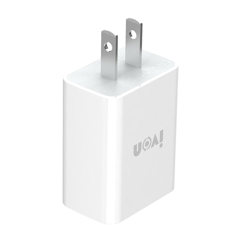 IVON AD-33 2.1A Mobile Phone USB Charger Travel Power Adapter Plug + 1m Micro USB Data Cable - US Plug