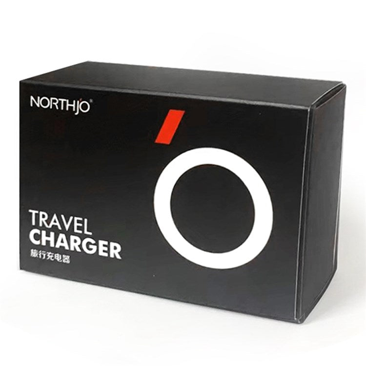 NORTHJO NOPD200601EU PD 20W USB C Single Port Fast Charger Wall Adapter - EU Plug/Black