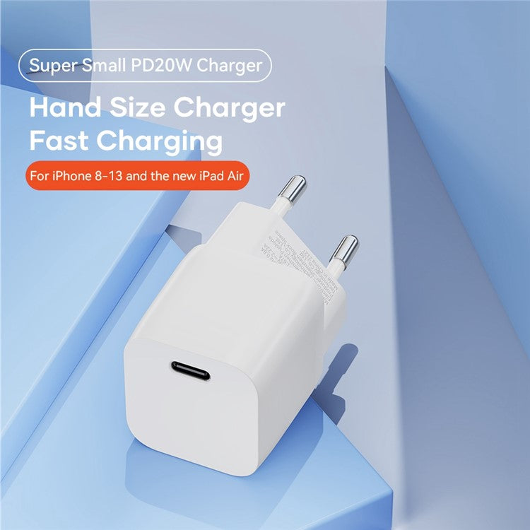 ROCK T70 PD 20W Power Adapter Fast Charging Portable Wall Charger for iPhone - UK Plug