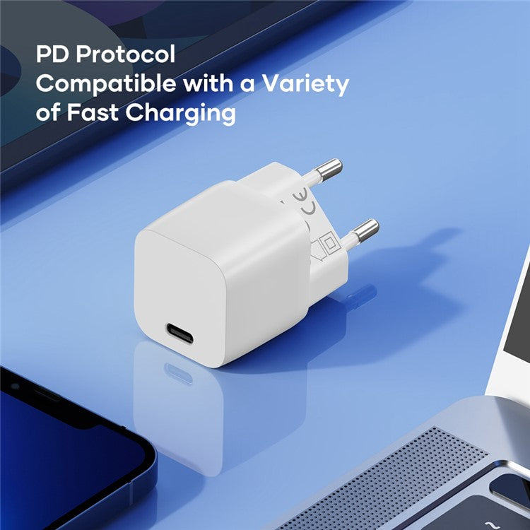 ROCK T70 PD 20W Power Adapter Fast Charging Portable Wall Charger for iPhone - UK Plug