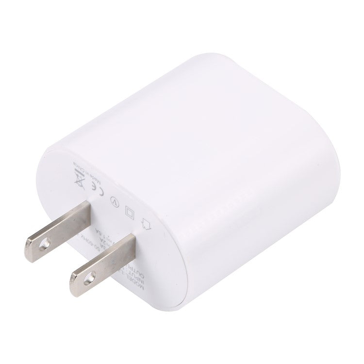 LZ-2117 18W QC3.0 3.1A USB Single Port Wall Charger Phone Tablet Fast Charging Adapter - White / US Plug