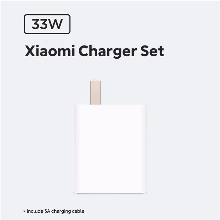 XIAOMI MDY-11-EX 33W Charger Adapter Set with Charging Cable, Portable Wall Charger Block (CN Plug)