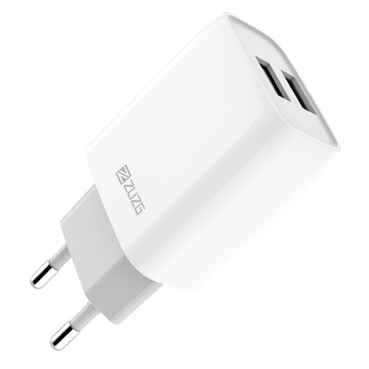 ZUZG U37S Dual USB Power Adapter Portable Fast Charging Travel Wall Charger, EU Plug