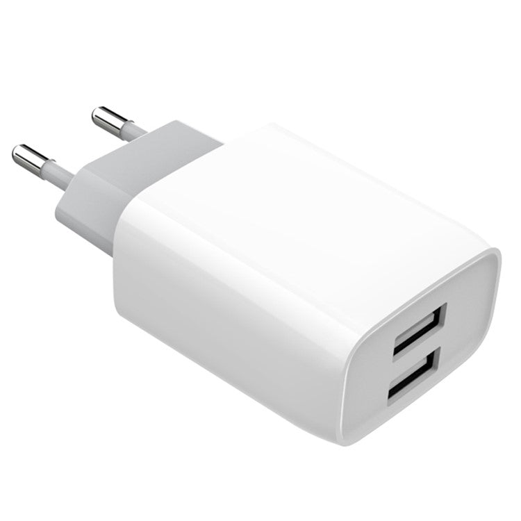 ZUZG U37S Dual USB Power Adapter Portable Fast Charging Travel Wall Charger, EU Plug