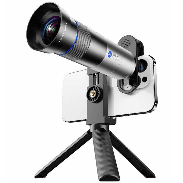 28X Telephoto Lens with Tripod 400mm Focal Length Multi Coated Optical Glass Phone Lens