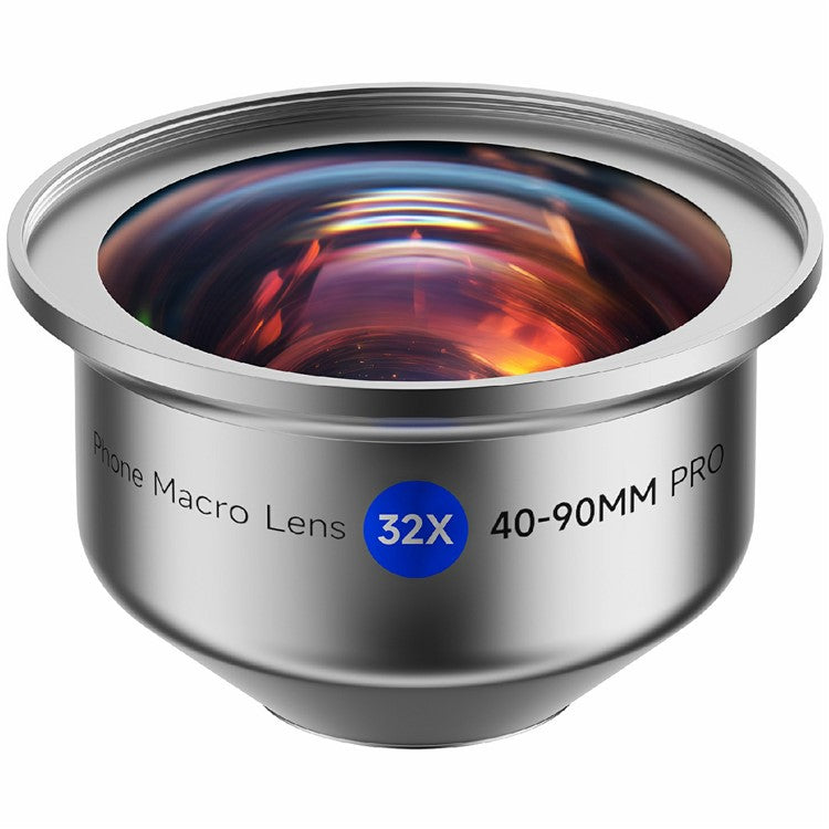 32X Magnification 40-90mm Focus Macro Lens for Smartphones Professional Photography External Lens