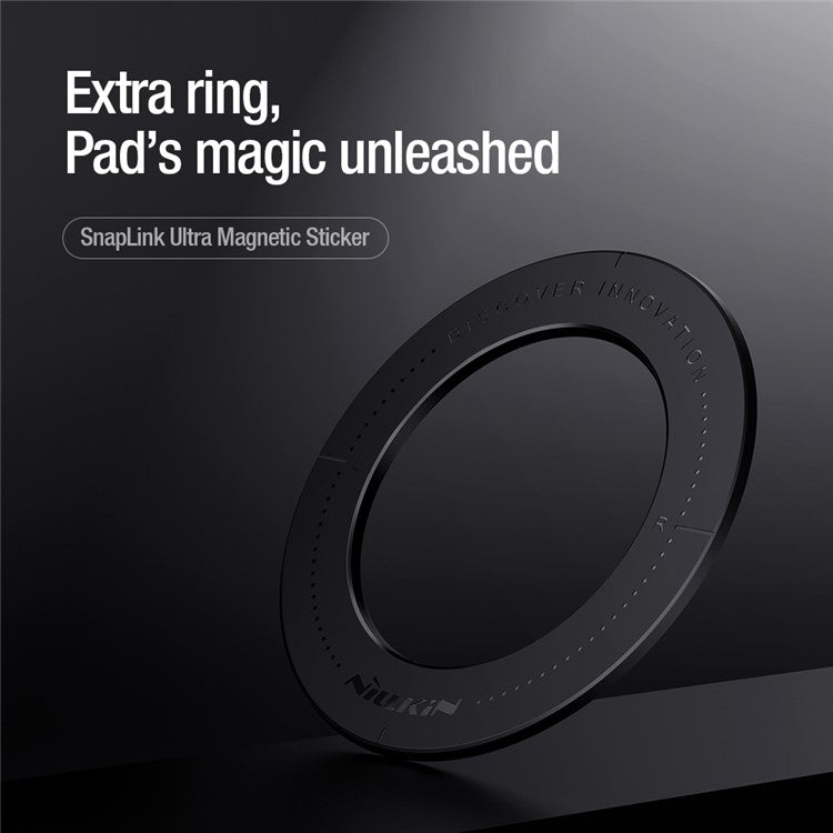 NILLKIN 2Pcs Snaplink Ultra Magnetic Sticker Magnetic Adapter Ring - Black