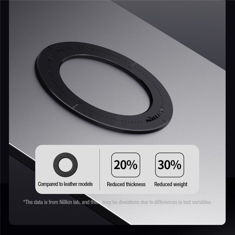 NILLKIN 2Pcs Snaplink Ultra Magnetic Sticker Magnetic Adapter Ring - Black