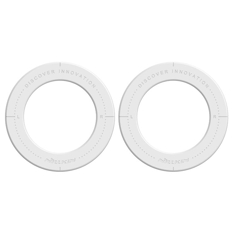 NILLKIN 2Pcs Snaplink Ultra Magnetic Sticker Magnetic Adapter Ring - White