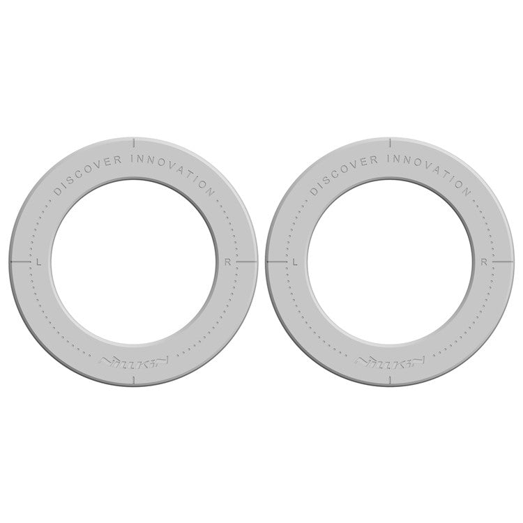 NILLKIN 2Pcs Snaplink Ultra Magnetic Sticker Magnetic Adapter Ring - Grey