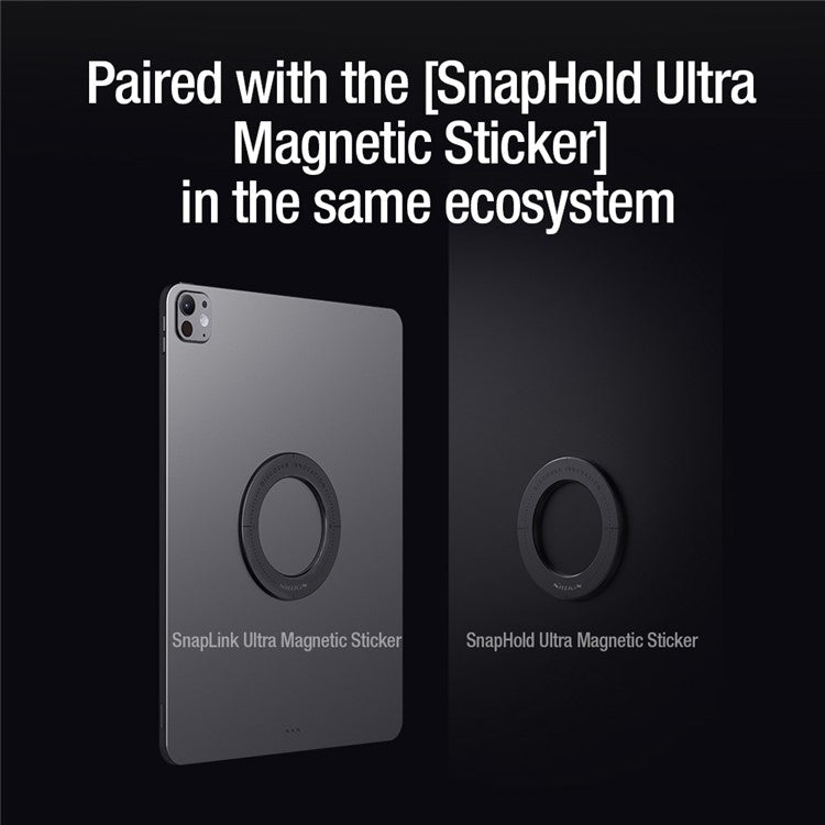 NILLKIN SnapLink Ultra Magnetic Sticker Ultra Thin Magnetic Ring for Tablet - Grey