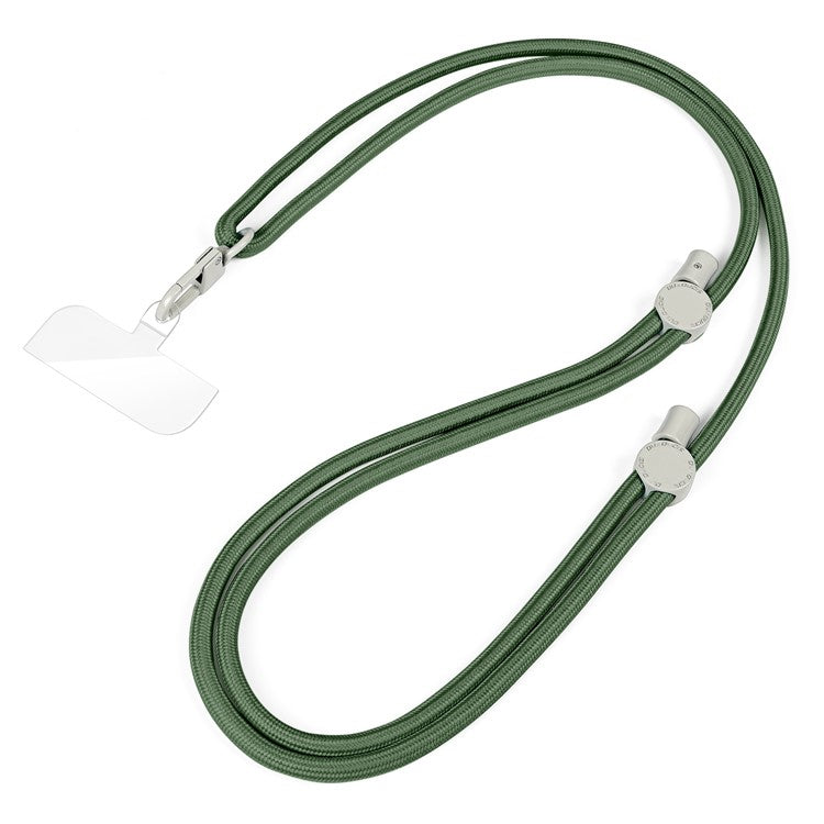 DUX DUCIS PLAZ Series 146cm Phone Lanyard Polyester Crossbody Strap Neck Rope with Tether Tab - Army Green