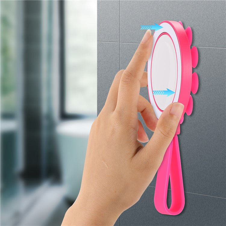 CPS07 Magnetic Suction Phone Holder Silicone Non Slip Suction Cup Phone Mount - Hot Pink