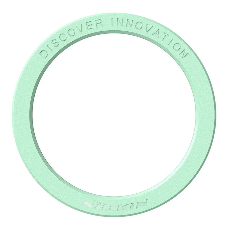 NILLKIN SnapLink Air 1Pc Mobile Phone Round Magnetic Adsorption Sticker Ring for Magsafe Wireless Charger - Mint Green