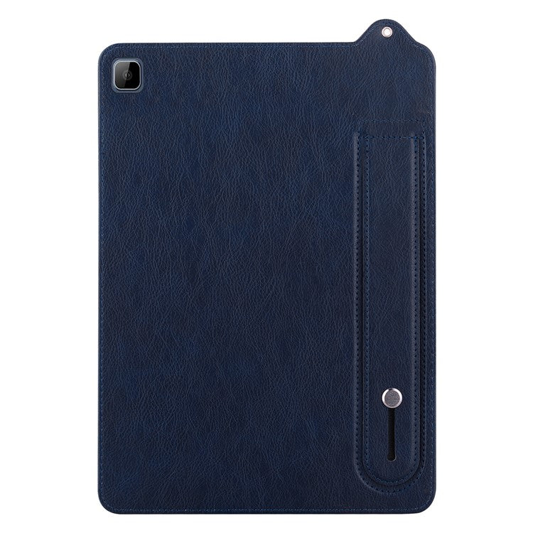 Tablet Case For Honor Pad X8 / Pad X8 Lite / Pad 6 10.1-inch / Huawei Enjoy Tablet 2 10.1 Hand Strap Kickstand Leather Cover - Blue