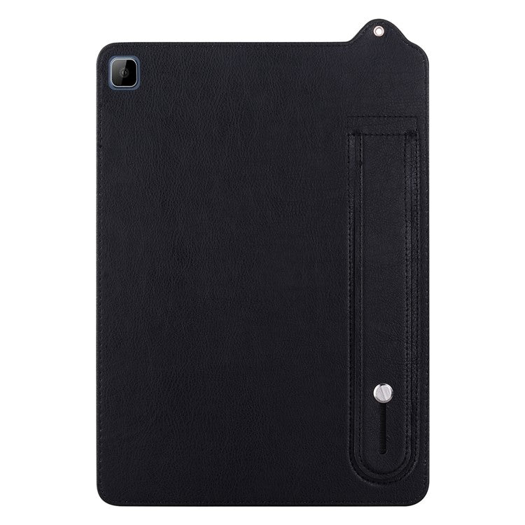 Tablet Case For Honor Pad X8 / Pad X8 Lite / Pad 6 10.1-inch / Huawei Enjoy Tablet 2 10.1 Hand Strap Kickstand Leather Cover - Black