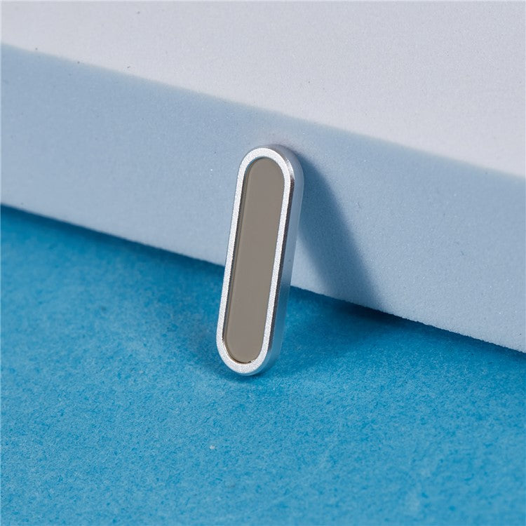 Metal Camera Button Cover For iPhone 16 / 16 Plus / 16 Pro / 16 Pro Max Adjustable Spacing Camera Button Protector - Silver Grey