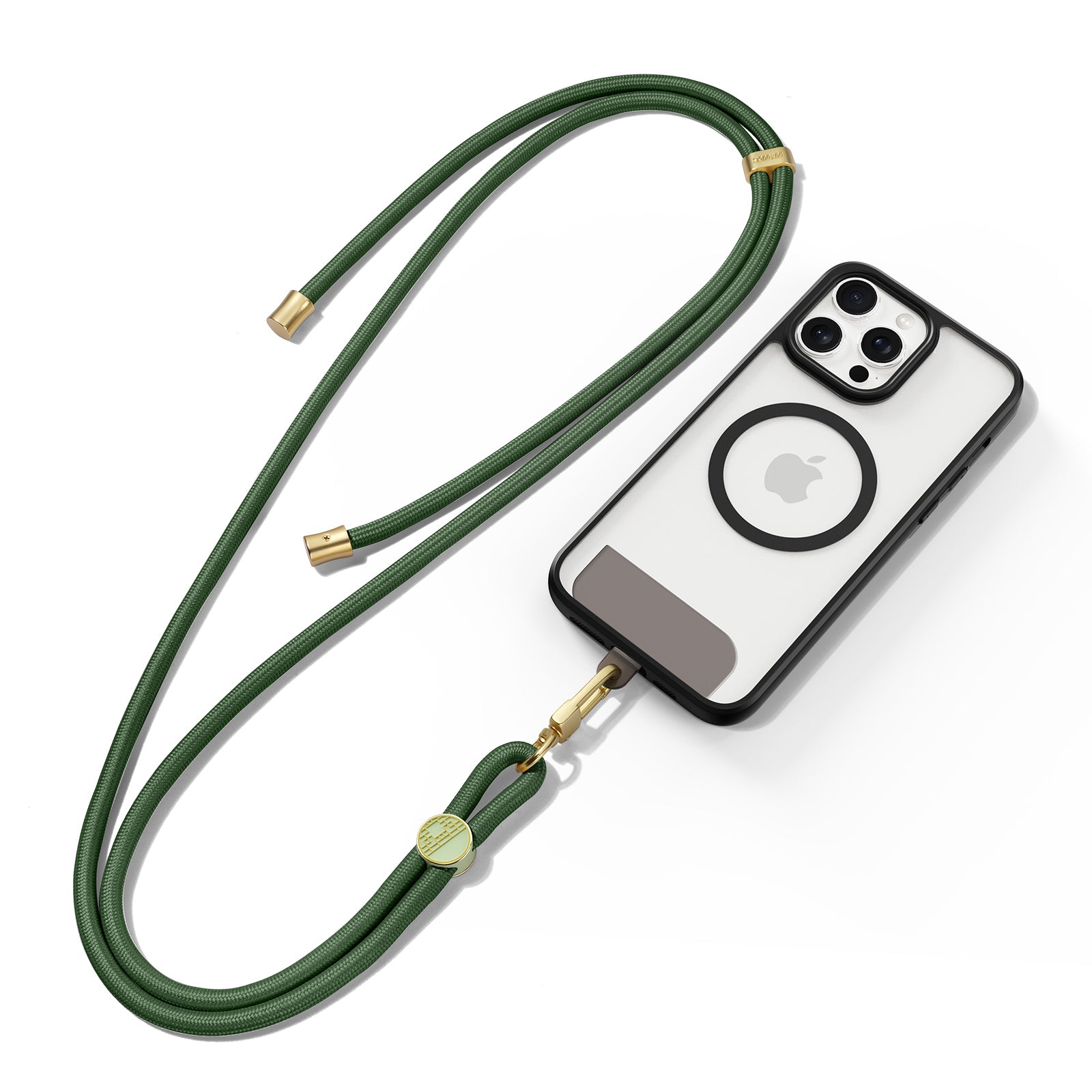 DUX DUCIS Garden Series Phone Lanyard Adjustable Neck Strap with Tile - Army Green