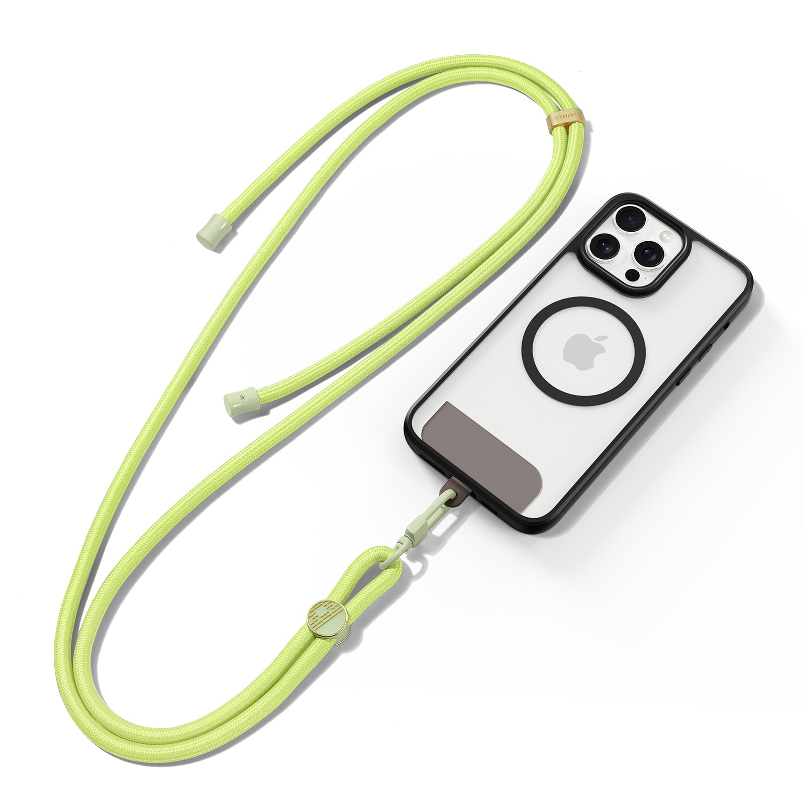 DUX DUCIS Garden Series Phone Lanyard Adjustable Neck Strap with Tile - Green Yellow