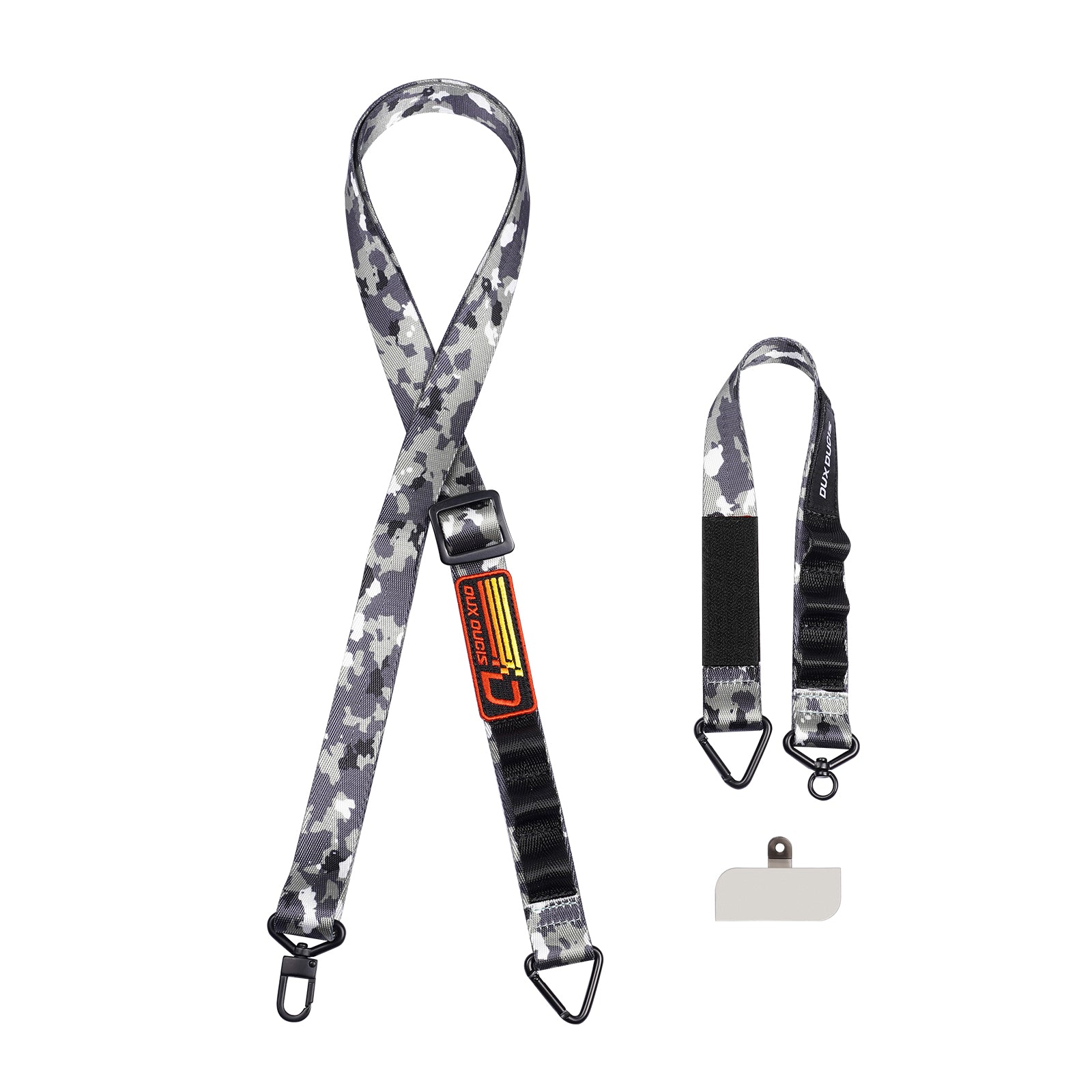 For Universal 2PCS DUX DUCIS Outdoor Series Mobile Phone Long Lanyard Multifunctional Mobile Phone Strap - Camo Green