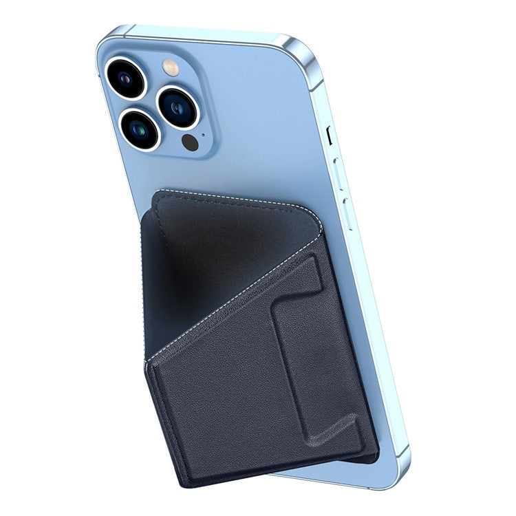 DUX DUCIS Magnetic Phone Stand Cell Phone Card Holder Wallet Compatible with MagSafe Case - Blue