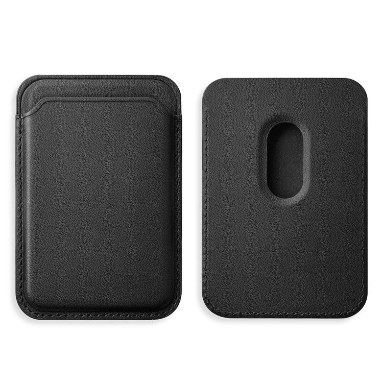 Magnetic Phone Wallet Secure Credit Card Holder Compatible with MagSafe for Back Of Phone - Black