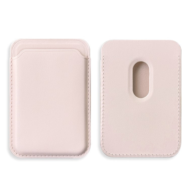 Magnetic Phone Wallet Secure Credit Card Holder Compatible with MagSafe for Back Of Phone - Pink