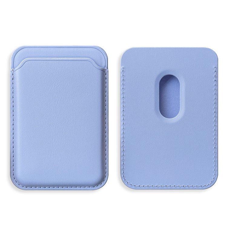 Magnetic Phone Wallet Secure Credit Card Holder Compatible with MagSafe for Back Of Phone - Blue