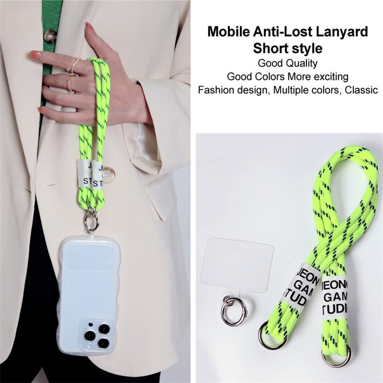 IMAK Phone Wrist Strap Detachable Cellphone Lanyard Anti-lost Wristlet Strap with Phone Patch, Short Style - Green