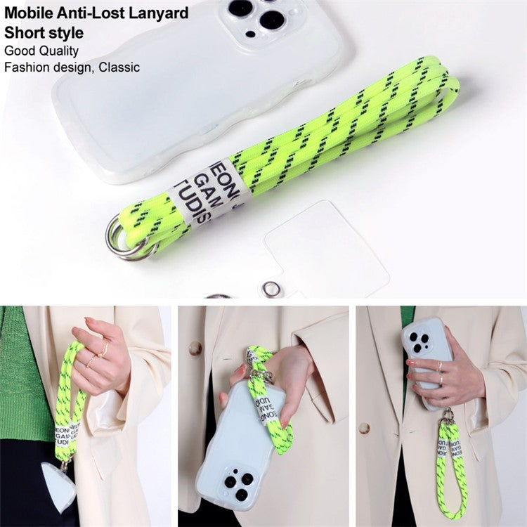 IMAK Phone Wrist Strap Detachable Cellphone Lanyard Anti-lost Wristlet Strap with Phone Patch, Short Style - Green