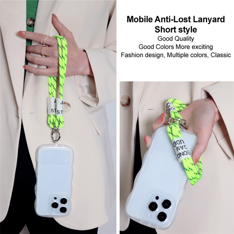 IMAK Phone Wrist Strap Detachable Cellphone Lanyard Anti-lost Wristlet Strap with Phone Patch, Short Style - Green