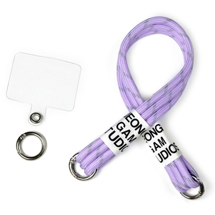 IMAK Phone Wrist Strap Detachable Cellphone Lanyard Anti-lost Wristlet Strap with Phone Patch, Short Style - Purple