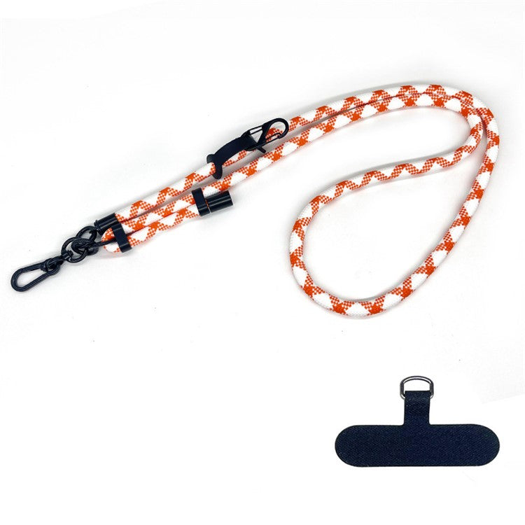 10mm Thick Rope Adjustable Polyester Neck / Shoulder Lanyard Phone Carrying Strap - Style 7