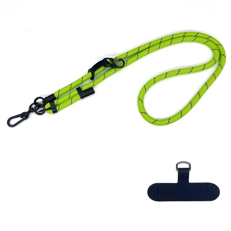 10mm Thick Rope Adjustable Polyester Neck / Shoulder Lanyard Phone Carrying Strap - Style 5