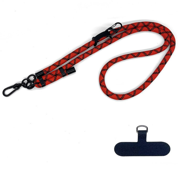 10mm Thick Rope Adjustable Polyester Neck / Shoulder Lanyard Phone Carrying Strap - Style 21