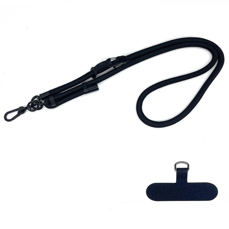 10mm Thick Rope Adjustable Polyester Neck / Shoulder Lanyard Phone Carrying Strap - Style 4