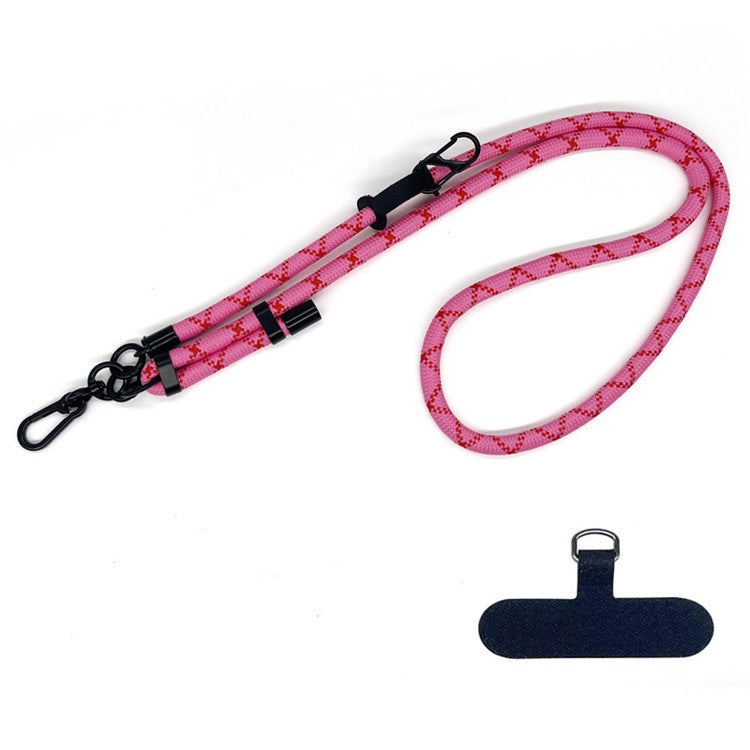 10mm Thick Rope Adjustable Polyester Neck / Shoulder Lanyard Phone Carrying Strap - Style 26