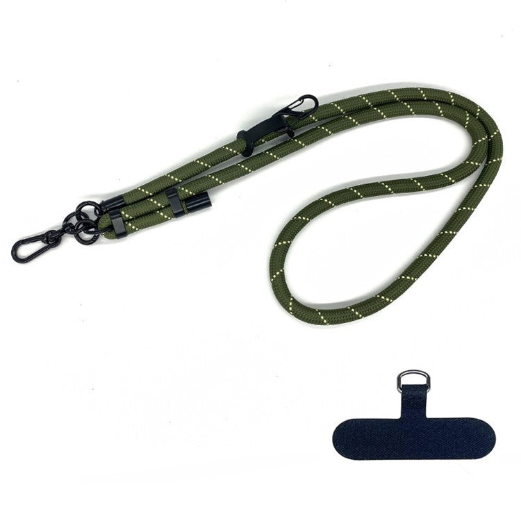 10mm Thick Rope Adjustable Polyester Neck / Shoulder Lanyard Phone Carrying Strap - Style 15