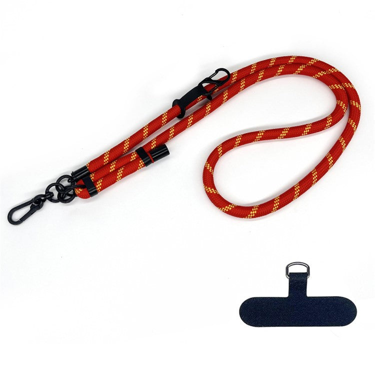 10mm Thick Rope Adjustable Polyester Neck / Shoulder Lanyard Phone Carrying Strap - Style 11