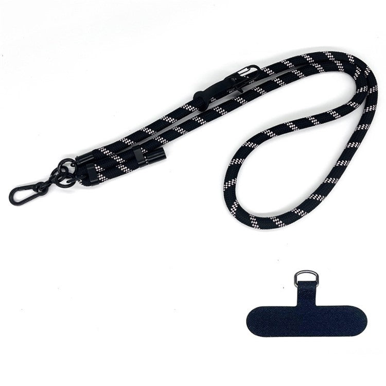 10mm Thick Rope Adjustable Polyester Neck / Shoulder Lanyard Phone Carrying Strap - Style 25