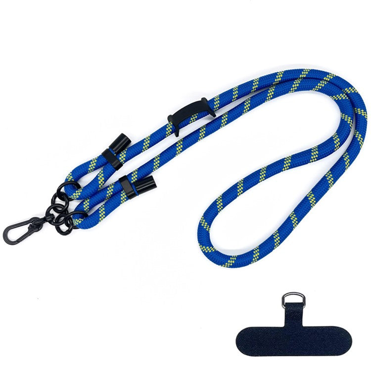 10mm Round Rope Adjustable Polyester Neck / Shoulder Lanyard Anti-fall Phone Carrying Strap - Style 32