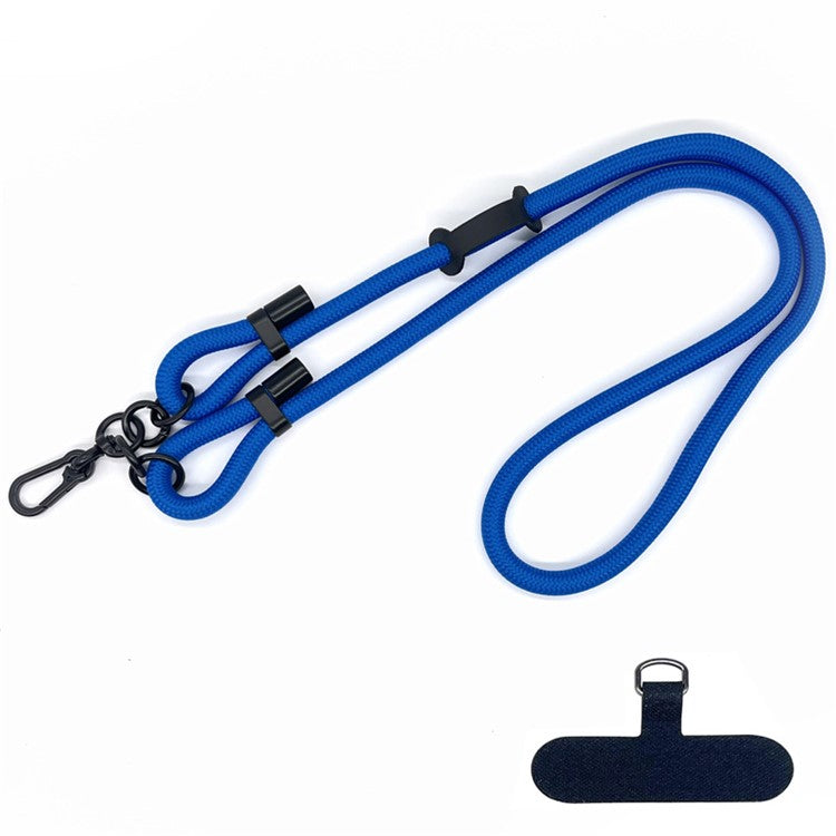 10mm Round Rope Adjustable Polyester Neck / Shoulder Lanyard Anti-fall Phone Carrying Strap - Style 36