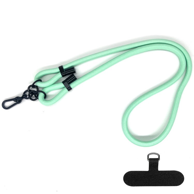 10mm Thick Polyester Rope Adjustable Neck / Shoulder Lanyard Anti-lost Phone Crossbody Carrying Strap - Style 66